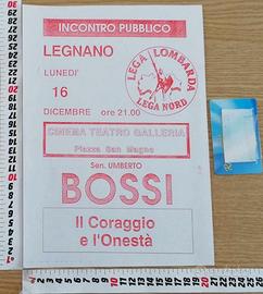 Volantino Lega Lombarda - Lega Nord Umberto Bossi