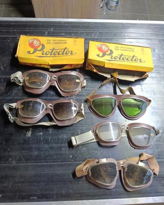 occhiali motociclista vintage