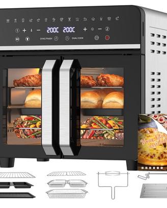 Friggitrice ad aria xxl 23L 15 in 1 - doppia zona