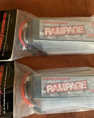 2x LiPo Thunderpower Rampage 2700mah 6S 70-140C