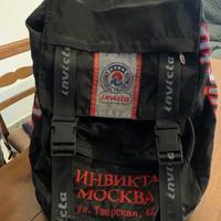 VINTAGE ZAINO INVICTA - MOCKBA - NERO/ROSSO