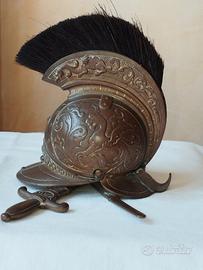 Calamaio in bronzo - Elmo del Drago XIX secolo