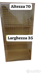 PENSILE CUCINA CON ANTE IN VETRO