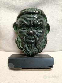 bronzo "Testa di Satiro" Marcello Simoncini