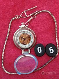 orologio da tasca funzionamento meccanico con cate