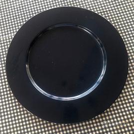 12 sottopiatti da tavola nero lucido – eleganti e