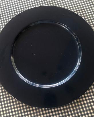 12 sottopiatti da tavola nero lucido – eleganti e