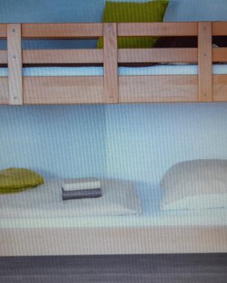 letto a castello in faggio 