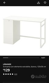 LARANDE  IKEA scrivania con elemento, 120x58