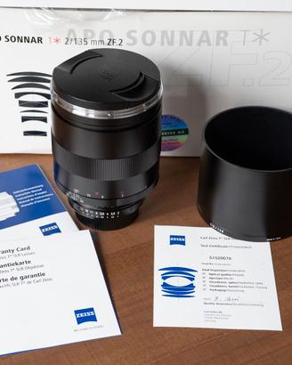 Zeiss APO Sonnar T* 135mm f2 - ZF.2 per Nikon F