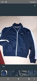 Iconica Felpa Gas Giacchetto Vintage Tg L Blu 