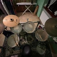 Batteria completa Pearl compresa di piatti e Rack