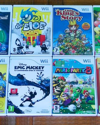Lotto di 8 giochi per Nintento Wii