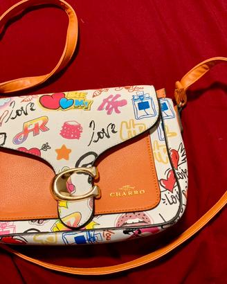 Borsa a tracolla floreale CHARRO. Nuova !!!
