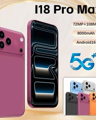Smartphone 5G Android 15 Smartphone 7.3-inch 72MP+
