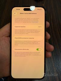 Iphone 14 pro max 100% batteria