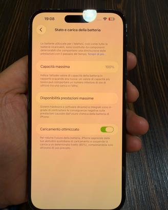 Iphone 14 pro max 100% batteria