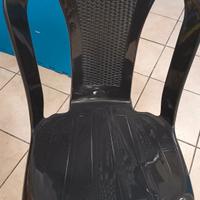 sedie plastica interno ed esterno 10 pezzi