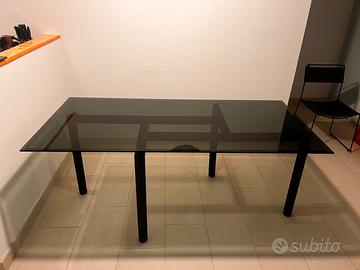 Tavolo/Scrivania in cristallo 180x80