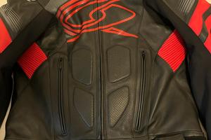 Giubbotto Moto In Pelle Racing Spyke ESTORIL EVO N