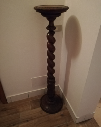 Alzata vaso legno vintage