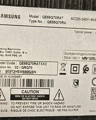 Samsung Qled Q70 55 pollici 4K
