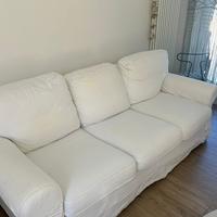 Divano letto 3 posti Ektorp  e poltrona Ektorp
