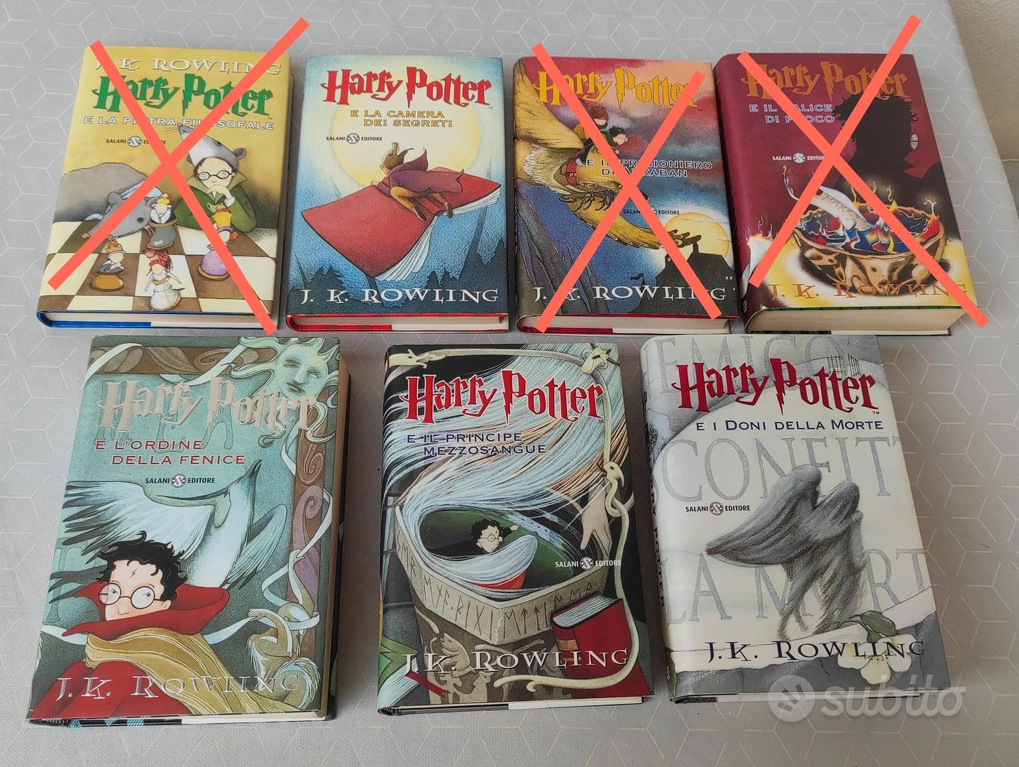 Libri Harry Potter Collezione JKRowling Salani Vecchia Traduzione Prima  Edizione