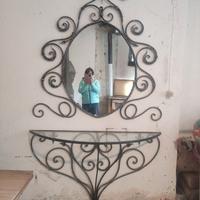 Specchiera in ferro battuto artigianale