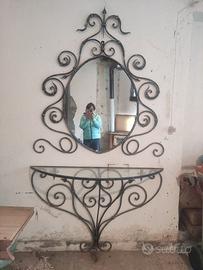 Specchiera in ferro battuto artigianale