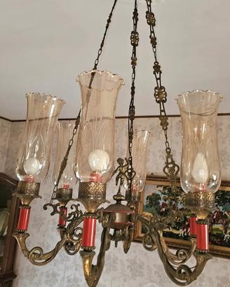lampadario vintage stile liberty 