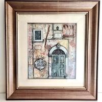 Quadro bassorilievo Fausto Battelli Via della Luce