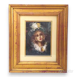 QUADRO RITRATTO DI DONNA - GIUSY BONCINELLI 1980