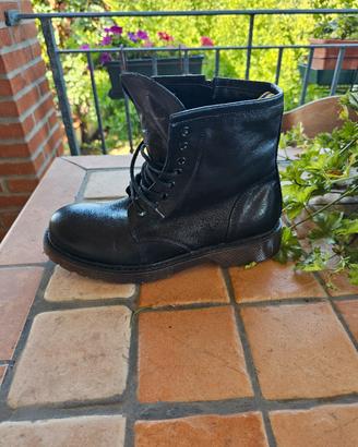 stivale donna n.41 nero con lacci