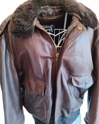 Giubbotto Pelle SCHOTT NYC 184SM Vintage Anni 80,L