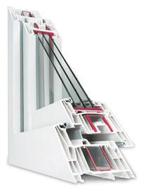 Portafinestra 2 ante Rehau Synego bianca 119×238 –