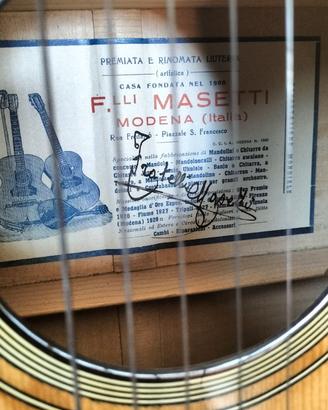 Chitarra classica f.lli Maetti modena