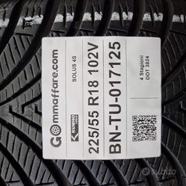 4 Pneumatici 225/55 R18 Kumho Tire Solus 4 S