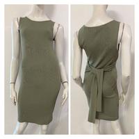 GUESS Vestito abito verde oliva aderente