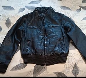 giubbotto in pelle invernale