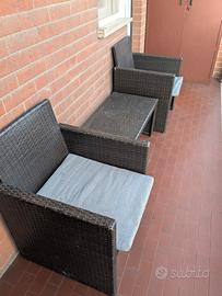set da giardino e balcone