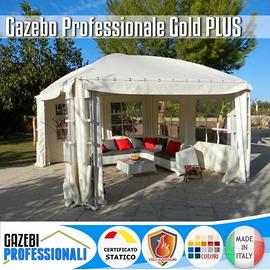 Gazebo 5x5 professionale certificato a cupola PVC