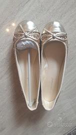 ballerine con glitter color oro/platino 