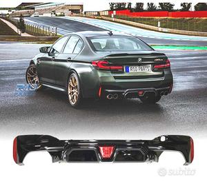 DIFFUSORE BMW G30 G31 LOOK M5 CS NERO LUCIDO