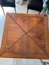 Tavolo Mobile di pregio in noce nazionale massello