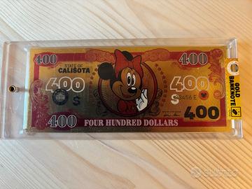Disney Gold Banknote Banconota Minnie 400