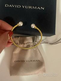 Bracciale David Yurman perla oro