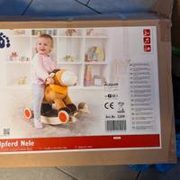 legler cavallo a dondolo in tessuto 