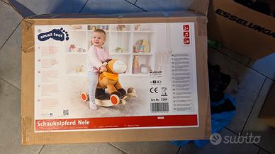 legler cavallo a dondolo in tessuto 