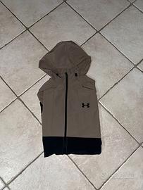giacca anti vento/felpa under armour taglia s